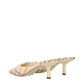 Burberry Pink Fabric Stiletto Heels Sandals