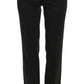 BENCIVENGA Black Stretch Straight Fit Dress Trousers Pants
