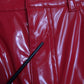 Dolce & Gabbana Red High Waist Skinny Trouser Shiny Pants