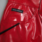Dolce & Gabbana Red High Waist Skinny Trouser Shiny Pants
