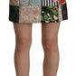 Dolce & Gabbana Multicolor Patchwork A-line Polyester Skirt