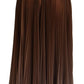Dolce & Gabbana Beige Longuette Plisse Chiffon Midi Skirt
