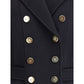 Balmain Wool Double-breasted Coat
