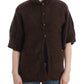 Cavalli Elegant Short Sleeved Brown Cardigan