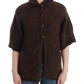 Cavalli Elegant Short Sleeved Brown Cardigan