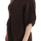 Cavalli Elegant Short Sleeved Brown Cardigan