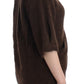 Cavalli Elegant Short Sleeved Brown Cardigan