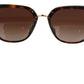 Dolce & Gabbana Irregular Brown Acetate Sunglasses for Women