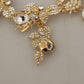 Dolce & Gabbana Elegant Sicily Floral Bug Statement Necklace