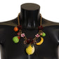 Dolce & Gabbana Chic Gold Statement Sicily Fruit Necklace