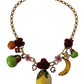 Dolce & Gabbana Chic Gold Statement Sicily Fruit Necklace