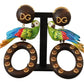 Dolce & Gabbana Chic Parrot Embellished Hoop Earrings