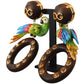 Dolce & Gabbana Chic Parrot Embellished Hoop Earrings