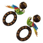 Dolce & Gabbana Chic Parrot Embellished Hoop Earrings