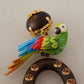 Dolce & Gabbana Chic Parrot Embellished Hoop Earrings