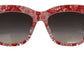 Dolce & Gabbana Elegant Red Lace Detail Sunglasses