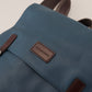 Dolce & Gabbana Elegant Blue Leather Backpack Bag