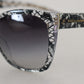 Dolce & Gabbana Chic White Lace Trimmed Sunglasses