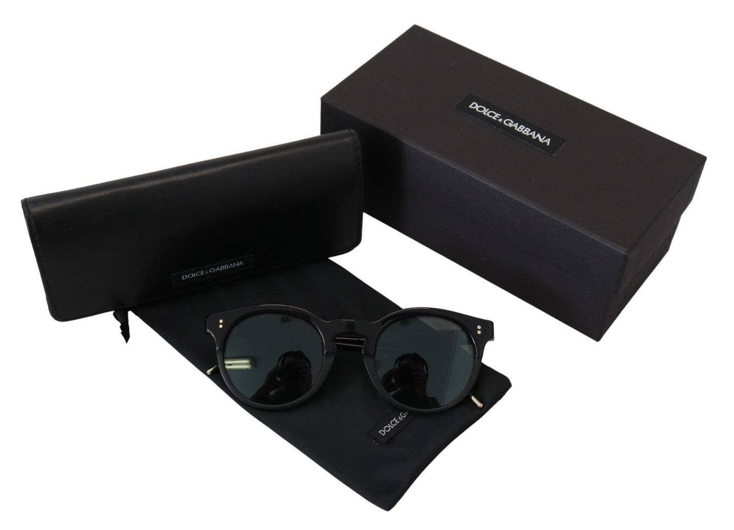 Dolce & Gabbana Elegant Black Acetate Women's Sunglasses