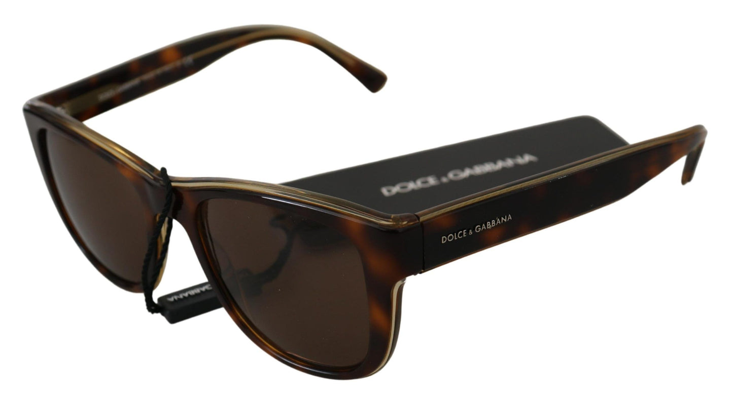 Dolce & Gabbana Chic Unisex Brown Acetate Sunglasses