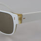 Dolce & Gabbana Elegant White Acetate Sunglasses for Women