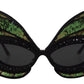 Dolce & Gabbana Exquisite Sequined Butterfly Sunglasses