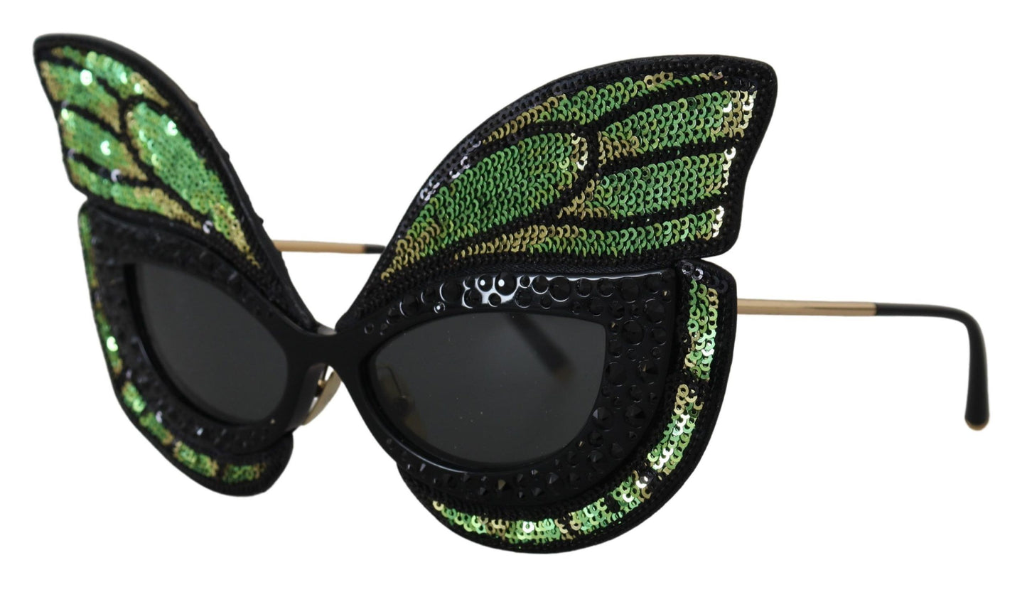 Dolce & Gabbana Exquisite Sequined Butterfly Sunglasses