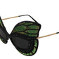 Dolce & Gabbana Exquisite Sequined Butterfly Sunglasses