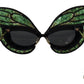 Dolce & Gabbana Exquisite Sequined Butterfly Sunglasses