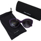 Dolce & Gabbana Chic Purple Cat-Eye Designer Sunglasses