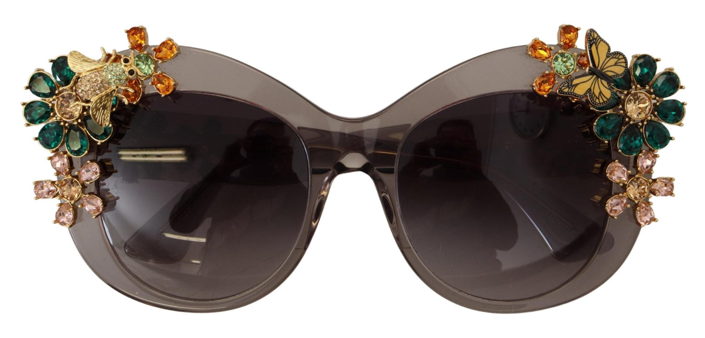 Dolce & Gabbana Crystal-Cat Eye Luxury Sunglasses