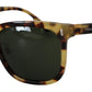 Dolce & Gabbana Elegant Wayfarer Havana Sunglasses