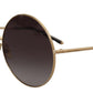 Dolce & Gabbana Elegant Black Gold Gradient Sunglasses