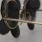 Dolce & Gabbana Chic Floral-Formed Black and Gold Sunglasses