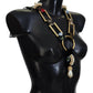 Dolce & Gabbana Elegant Gold Brass Pearl Statement Necklace