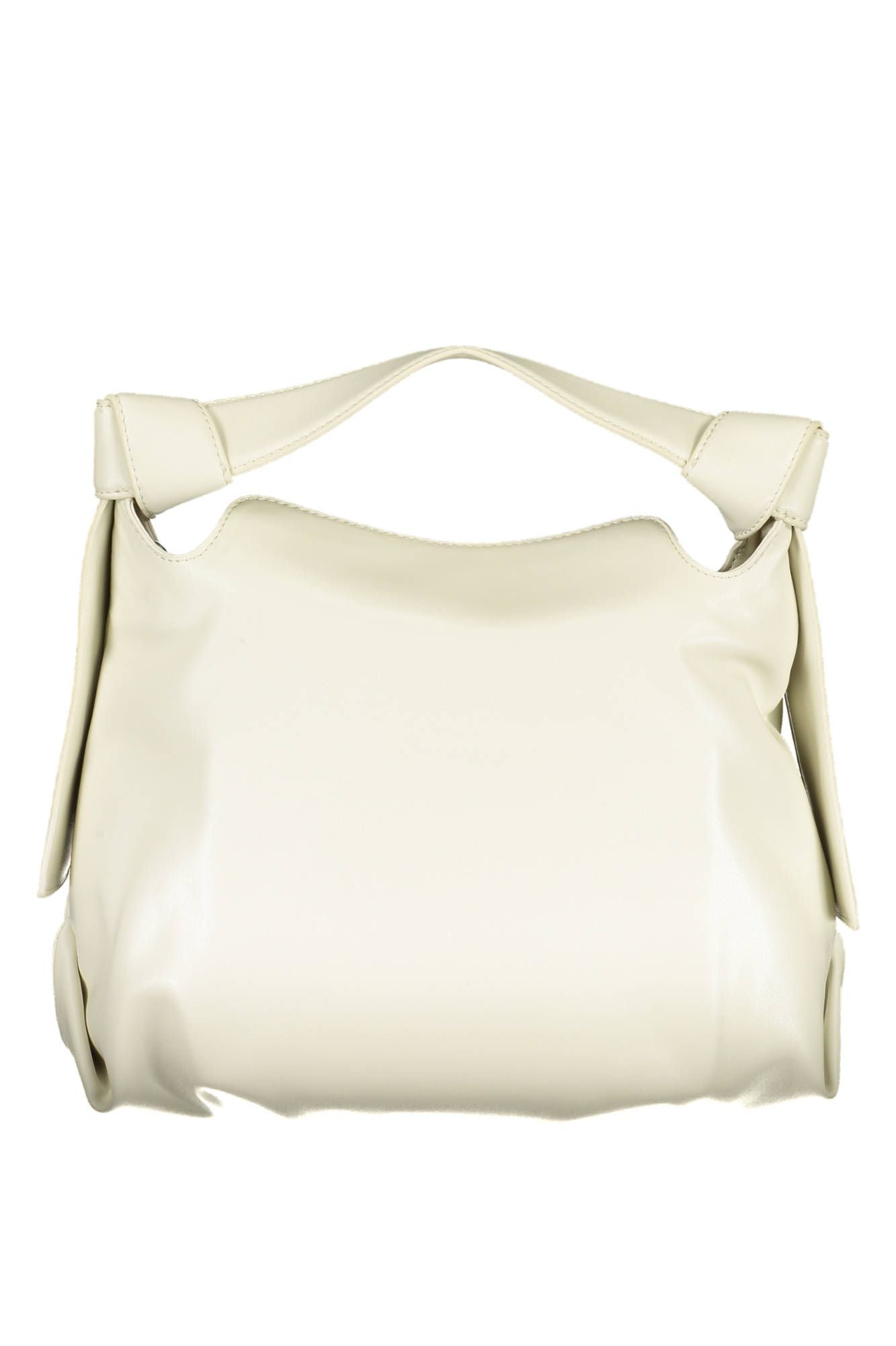 Calvin Klein Elegant Beige Shoulder Bag with Contrasting Details