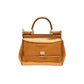 Dolce & Gabbana Yellow Pitone Laminato Handbag