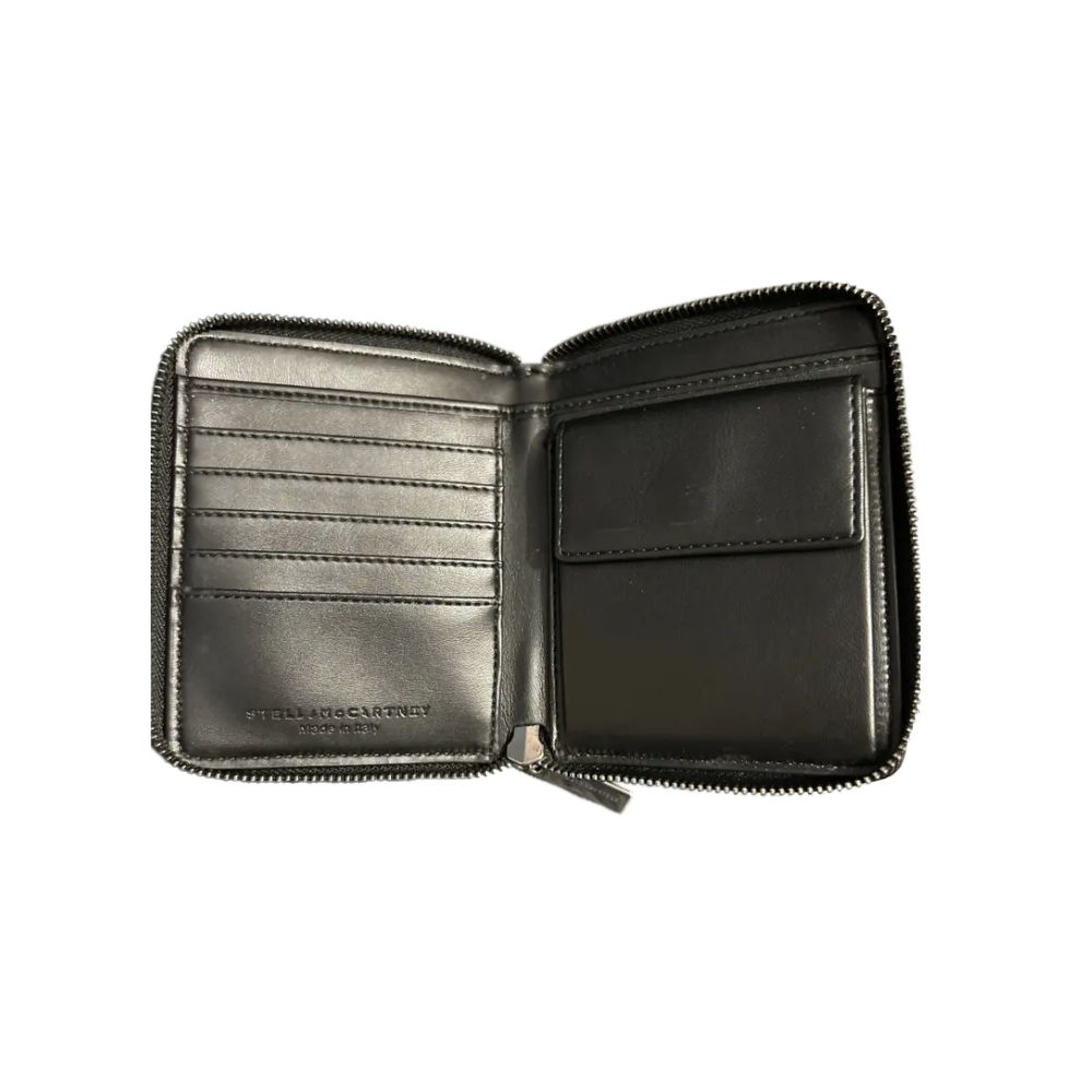 Stella McCartney Black Leather Di Calfskin Wallet