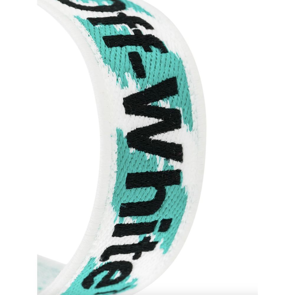 Elegant Off-White Fabric Bracelet