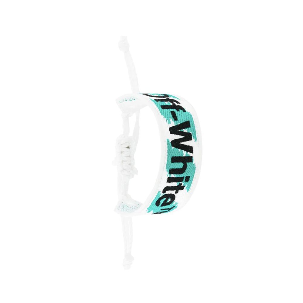 Elegant Off-White Fabric Bracelet