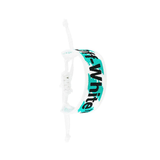 Elegant Off-White Fabric Bracelet