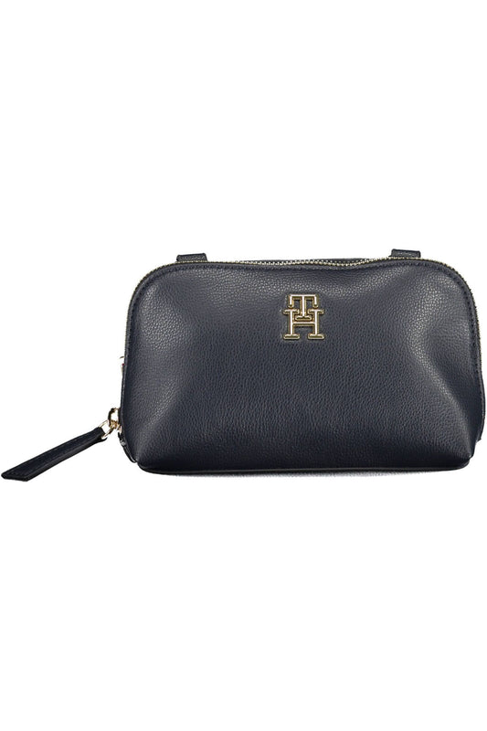 Tommy Hilfiger Elegant Blue Shoulder Bag with Card Pockets