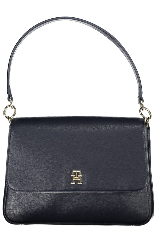 Tommy Hilfiger Elegant Blue Shoulder Bag with Contrasting Details