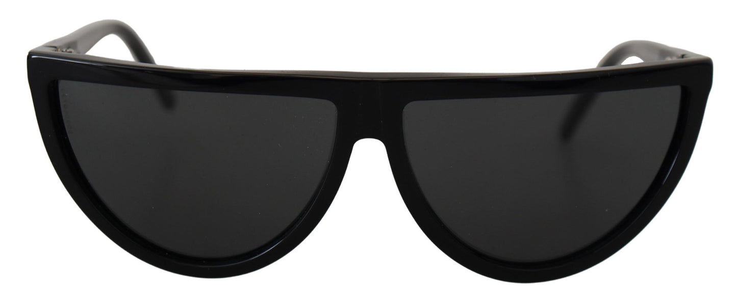 Dolce & Gabbana Chic Semi Circular Black Sunglasses