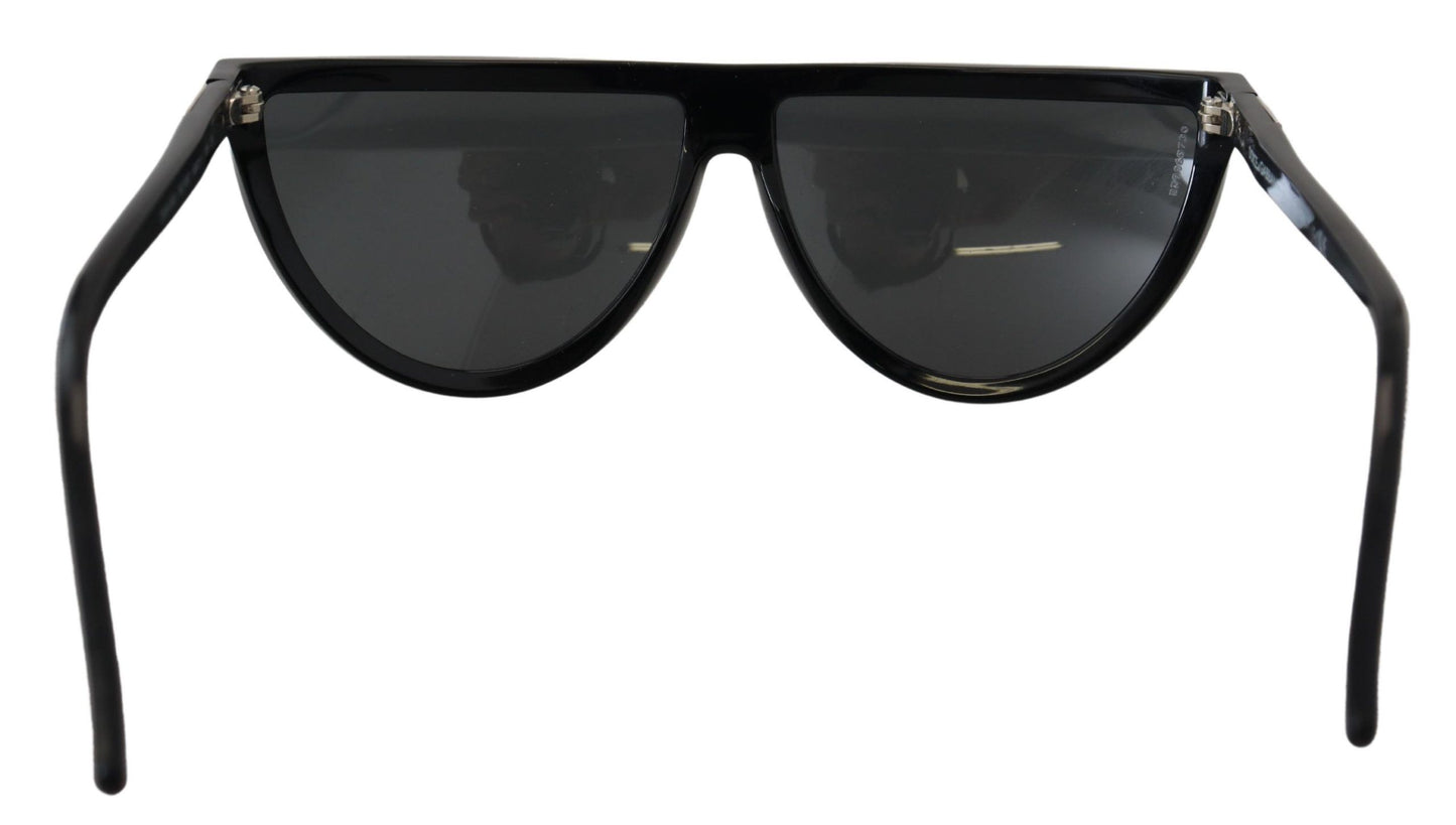 Dolce & Gabbana Chic Semi Circular Black Sunglasses